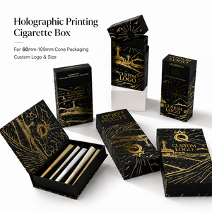 Scatole per Sigarette Personalizzate da Fabbrica Cinese, Scatole Pre-Confezionate da 60mm, Logo del Marchio OEM, Confezione per Sigarette Arrotolate, Scatola in Carta Olografica - Product Image 4