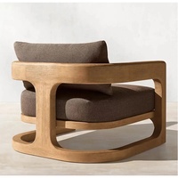 Ensemble de canapés d'extérieur en teck pour cour, imperméable, modulaire, moderne, ensemble de canapés de jardin en teck, ensemble de meubles d'extérieur pour terrasse
