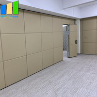 Cloison coulissante pliable moderne pour cuisine, salle de sport, école, entrepôt, usage extérieur, porte mobile en MDF et aluminium, réglable
