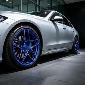 Jantes forgées sur mesure, couleur cobalt brillant, à rayons étoilés, concaves, de qualité supérieure, 20/21/22 pouces, pour voitures tuning - Product Image 2