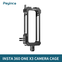Cadre en alliage d'aluminium à dégagement rapide portable, cage de protection noire, base de sabot froid extensible pour caméra sportive Insta360 OneX3