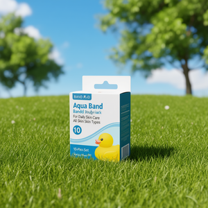Aqua Band - Bande adhésive standard au design canard en caoutchouc, ensemble de 10 pièces pour les soins quotidiens de la peau, tous types de peau - Product Image 3