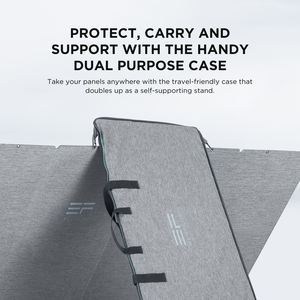 <span class=keywords><strong>Panel</strong></span> <span class=keywords><strong>solar</strong></span> portátil ECOFLOW de <span class=keywords><strong>400W</strong></span>, plegable y duradero, completo con una funda ajustable con soporte, resistente al agua IP68 - Product Image 5