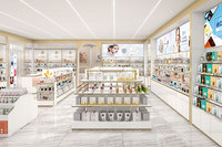02-DYaS012 Présentoirs K-beauty pour Magasin de Soins de la Peau, Mobilier Moderne pour Boutique de Cosmétiques, Aménagement de Magasin de Détail