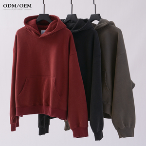 Hoodie personnalisé avec logo, 350 g/m², coupe ample, en coton, pour homme, en molleton, fabricant de hoodies personnalisés, impression en relief de haute qualité - Product Image 2