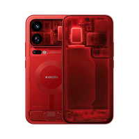 Smartphone Xiaomi 18 Pro Max 5G Rouge Transparent Édition Limitée Téléphone Haut de Gamme Photographie Jeux Téléphone Mobile Intelligent