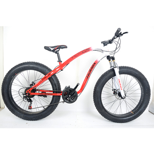 26 pouces 21 vitesses en acier à haute teneur en carbone Fat Bike Chine produit avec frein à disque pour la conduite sur neige - Product Image 2