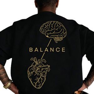 T-shirt graphique sur l'anatomie du <span class=keywords><strong>cerveau</strong></span> <span class=keywords><strong>et</strong></span> du cœur, T-shirt en ligne art psychologique sur la santé mentale. - Product Image 1