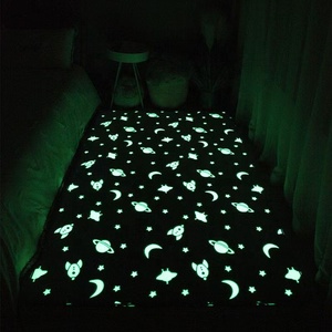 Alfombra antideslizante que brilla <span class=keywords><strong>en</strong></span> la oscuridad para niñas, sala de estar, dormitorio, cama, alfombra lateral, alfombra luminosa de terciopelo de cristal suave - Product Image 1