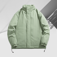 Veste pour homme avec logo imprimé personnalisé, vente en gros, imperméable, coupe-vent, veste d'hiver chaude pour l'extérieur