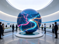 Écran LED flexible d'intérieur P1.53, écran sphérique, mur vidéo sphérique, module de forme personnalisée créative en couleur pleine