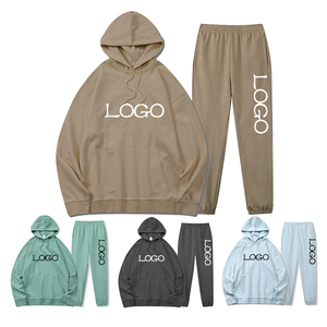 Ensembles de jogging 100% coton pour hommes, vêtements en gros, ensemble deux pièces pour hommes - Product Image 2