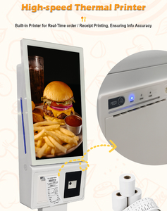 Kiosco de autoservicio interactivo de señalización digital de 21.5/23.8/27 pulgadas con pago con tarjeta para saltar la cola en tiendas de alimentos. - Product Image 2