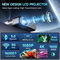 Proyektor Video Rumah Pintar Terbaru dengan Kecerahan Tinggi 4K 16000Lumens Android Wifi untuk Penggunaan di Rumah BT5.4