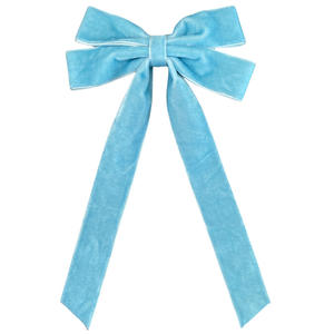 优雅发饰复古天鹅绒蝴蝶结发夹女简约时尚蝴蝶结发夹 - Product Image 6