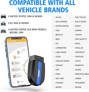Lecteur de codes OBD2 ANCEL BD300 pour BMW, diagnostic <span class=keywords><strong>complet</strong></span> du système, outil de réinitialisation de la batterie, réinitialisation EPB, réinitialisation de l'huile pour tous les modèles BMW - Product Image 6