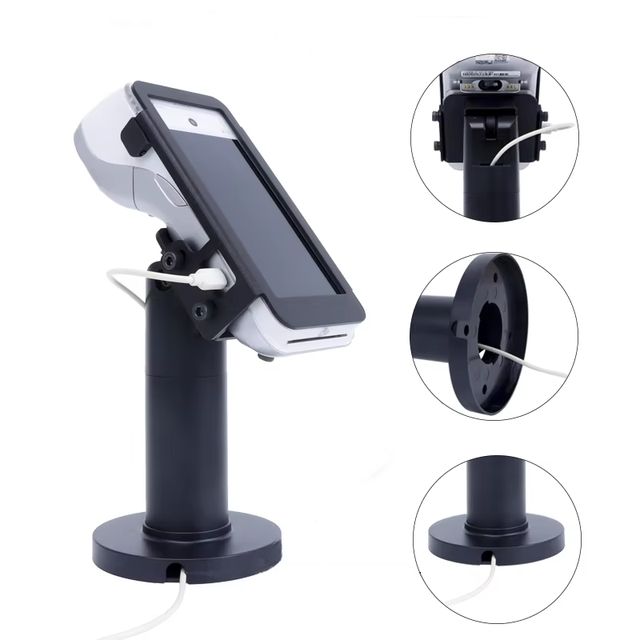 Anti-theft POS Terminal Stand for Pax A920/A920 Pro Swivel Credit Card Display Stand Adjustable White/Black POS Machine Holder
