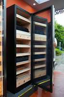 Humidor à cigares électrique DM56 de la série Dark Matter, dernière nouveauté, très demandé (capacité 1500 cigares)