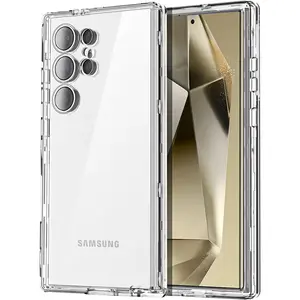 Funda de teléfono de protección resistente de tres capas con protección de cámara para Samsung Galaxy S24 S24 Ultra Case