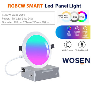 Lámpara LED de Aluminio Contemporánea Blanca para Sala de Estar, Inalámbrica, WiFi, Control por Voz y App Tuya, RGBCW, Compatible con Alexa y Google, para Interiores, OEM ODM - Product Image 6