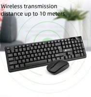 Prix usine sans fil clavier et souris ensemble bureau ordinateur portable bureau professionnel étanche clavier souris Combo