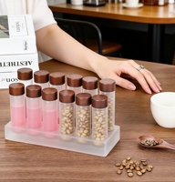 Bocaux de conservation hermétiques en verre borosilicate en gros, 16oz, 30oz, 500ml, 900ml, avec couvercle en bambou, à large ouverture, pour le stockage alimentaire en cuisine