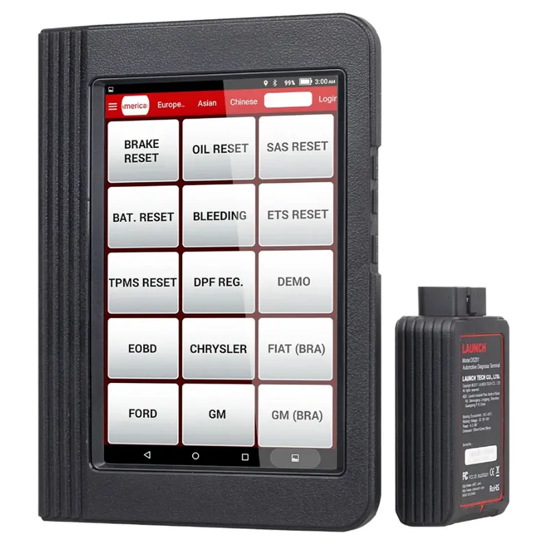 L-AUNCH X431 V 8 L-enovo Tablet PC Scanner de diagnostic OBD2 Outil d'analyse avec système complet de codage ECU Test de diagnostic de voiture gratuit