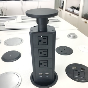 Zeshan chúng tôi/UK/EU ban đầu nhà máy Ẩn Bàn kéo ra <span class=keywords><strong>Pop</strong></span> Up Bàn hội nghị Ổ cắm thông minh Ổ cắm điện bàn - Product Image 4