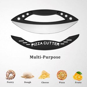 Cortador de Pizza Multifuncional de Acero Inoxidable, Cortador Semicircular con Logotipo Personalizado, Herramienta para Cortar Vainilla - Product Image 5