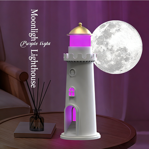 Lámpara Nocturna con Luz de Luna RGB de 7 Colores, Lámpara de Noche con Sensor de Movimiento PIR y Proyección de Luz de Luna - Product Image 3