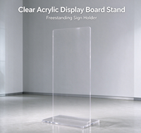 Support de numéro de table en acrylique transparent avec bordure dorée, support de menu pour exposition et réception
