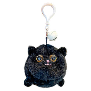 Porte-clés peluche mignon Zheng Yang avec queue qui bouge, imprimé UV portable, dessin animé créatif, cadeau pour femmes, sacs d'école, clés de voiture - Product Image 6