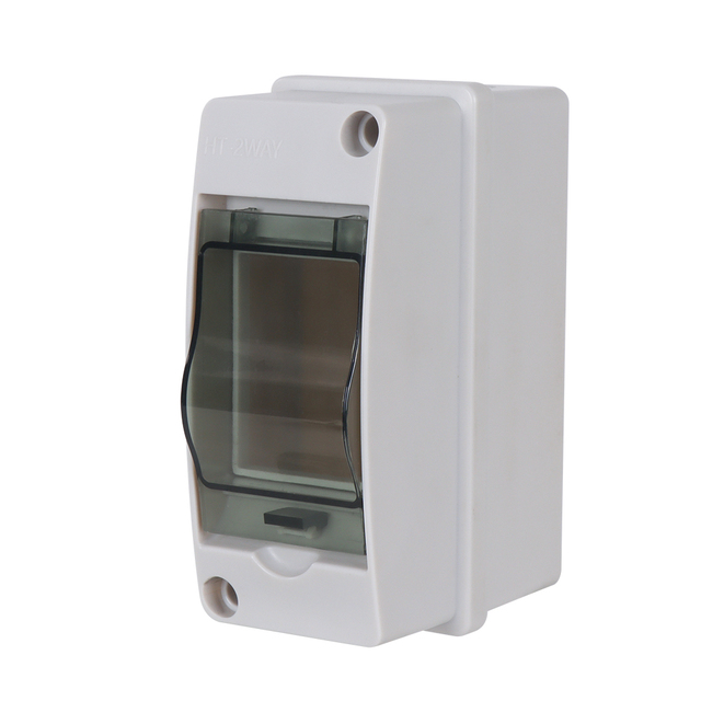 IP65 HT-2ways 2ways Plastic Electrical Distribution Box Waterproof Box for Power Supply 63a Mcb