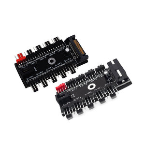 10-Cách Thống Đốc Cho SATA Giao Diện Fan Hub 3Pin/4Pin Cáp Mở Rộng Cho Máy Tính Để Bàn Shuffle Bên Ngoài Bộ Nhớ Máy Tính Thẻ Kho - Product Image 1