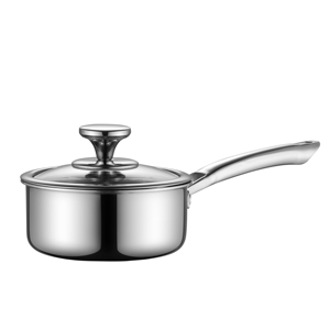 Casserole et pot à lait en acier inoxydable personnalisés avec couvercle, compatibles <span class=keywords><strong>induction</strong></span>, lave-vaisselle et four - Product Image 3