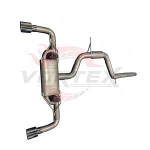 ท่อไอเสียแคทแบคสแตนเลส Vortex พร้อมวาล์ว สำหรับรถยนต์ VW Golf GTI MK7 2.0T EA888 ปี 2015-2020 ปลายท่อคู่โครเมียม วาล์วอิเล็กทรอนิกส์ - Product Image 4