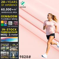 Tela de punto sencillo elástica en 4 direcciones, tipo nailon, refrescante, 180 GSM, 90% poliéster, 10% elastano, para ropa deportiva y protección solar.