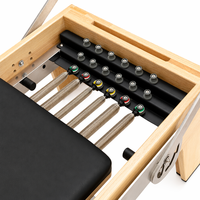 Machine de Pilates Reformer en bois de chêne massif, équipement d'exercice professionnel certifié CE pour studio, salle de sport à domicile, fitness