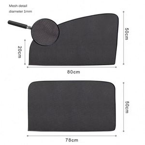 Pare-soleil magnétique pour voiture, protection UV, rideau de fenêtre de voiture, pare-soleil latéral en maille, visière solaire, protection estivale, <span class=keywords><strong>film</strong></span> de fenêtre - Product Image 2