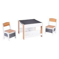 Chaises de table en bois pour enfants ensemble de table et de chaise pour tout-petits ensemble de bureau et de chaise avec tiroir de rangement dessus de table détachable