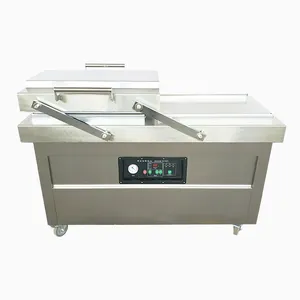 Dz series double chamber smoked meat vacuum packing machine dry fish /meat/food packing