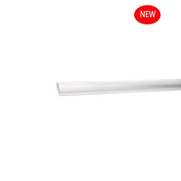 Diffuseur de lumière LED linéaire en plastique asphérique pour plafond, couvercle en PC, lentille PMMA dépolie, double coupelles concaves, 2835 SMD, garantie 3 ans