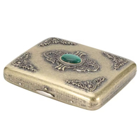 Nouveauté 20 pièces Boîte à cigarettes portable en métal Boîte cadeau Vintage Étanche à l'humidité Étui à tabac