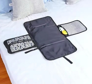 Huyo Waterproof <b>Foldable</b> & Multifunction Baby Travel Diaper <b>Changing</b> Pad Portable Diaper <b>Changing</b> <b>Mat</b> Kids' Storage Organizer - Product Image 5