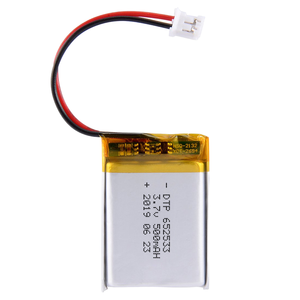 ราคาขายส่ง แบตเตอรี่ลิเธียมไอออนแบบ Pouch 3.7V 500mah รุ่น Li Ion <span class=keywords><strong>Polymer</strong></span> <span class=keywords><strong>602535</strong></span> แบตเตอรี่ลิโพกึ่งโซลิดสเตต 3.7V 500mah - Product Image 3