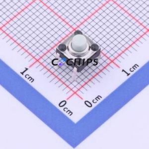 YTS1K0132DWT00 Tactile Switch Through hole Component (THT) Switch 2.5N 6mm 6mm 5mm - Product Image 1