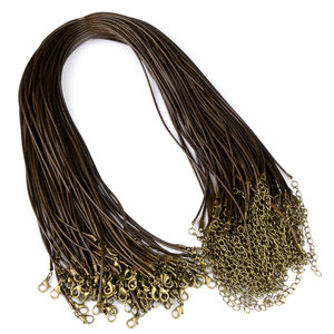 Collar <span class=keywords><strong>de</strong></span> cordón <span class=keywords><strong>de</strong></span> cuero con broche <span class=keywords><strong>de</strong></span> langosta, accesorios <span class=keywords><strong>de</strong></span> joyería Diy, venta al por mayor <span class=keywords><strong>de</strong></span> fábrica - Product Image 6