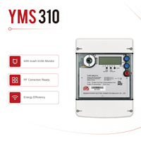 Compteur intelligent triphasé Yupont YMS310 Classe 1.0 250x170x80mm kWh Kvarh KVAh avec correction du facteur de puissance, prêt pour l'efficacité énergétique IEC