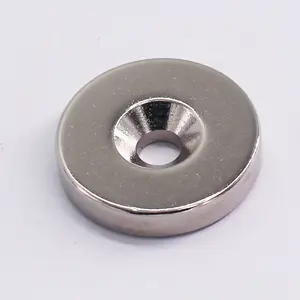 Big Round Disc Countersunk Hole Neodymium NdFeB Magnets