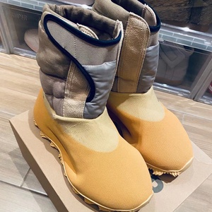 Nueva moda hombres diseñador nieve hombres amarillo Tan Knit <span class=keywords><strong>RNR</strong></span> BT azufre tamaño 9 Runner Boot - Product Image 5